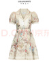 LULUALWAYS怦然心動(dòng)-薔薇詩(shī)集【商場(chǎng)同款】25夏季新款優(yōu)雅連衣裙 卡其色 S 曬單實(shí)拍圖