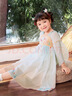 巴拉巴拉女童連衣裙寶寶童裝夏季兒童裙子國風(fēng)漢服襦裙潮 紅色調00466 130 cm 曬單實(shí)拍圖
