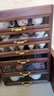 褐本黑胡桃木茶具柜實(shí)木牙科柜抽屜式桌面收納盒茶葉茶餅中古風(fēng)首飾盒 【加高款】6層牙科柜-可收納茶壺 曬單實(shí)拍圖