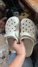 crocs卡駱馳蝸輪洞洞鞋|208776 水泥灰-160 40(250mm)  曬單實(shí)拍圖
