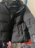坦博爾【爆款】絨服女小個(gè)子面包短款連帽保暖韓版冬天外套TBF330332J 黑色 L (170) 曬單實(shí)拍圖