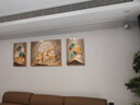 客廳三聯(lián)裝飾畫(huà)沙發(fā)背景墻現代簡(jiǎn)約風(fēng)床頭臥室壁掛畫(huà) 款4 左右60*80中間120*80亮面 曬單實(shí)拍圖