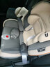 貝倍適（BAYBETSS）兒童安全座椅汽車(chē)用0-4-12歲寶寶360度旋轉嬰兒車(chē)載坐椅ISOFIX 米灰色【遮陽(yáng)棚+上拉帶+側保護】 曬單實(shí)拍圖