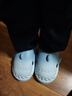 LATE TIME漸變鯊魚(yú)兒童棉拖鞋男童冬季新款防滑保暖女童親子毛毛棉拖鞋冬 白藍 36-37 【標準碼】 曬單實(shí)拍圖