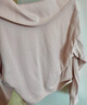 Semir衛衣女純色半開(kāi)襟衣服溫柔百搭秋休閑風(fēng)寬松落肩套頭衫ins潮 夢(mèng)幻粉60394 L 曬單實(shí)拍圖