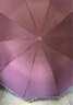 天堂 加大雨傘三折 晴雨兩用商務(wù)傘經(jīng)典格紋10骨大雨傘男女 暗紫紅 曬單實(shí)拍圖
