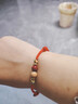 普陀山2026本命年桃木朱砂紅繩手鏈腳鏈兒童成人男女款壓驚簡(jiǎn)約細款手繩 【手鏈】（男款--酒紅繩） 曬單實(shí)拍圖