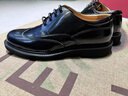 THOM WILLS商務(wù)正裝真皮德比鞋男士皮鞋 黑色亮皮D411-1 9/44碼 曬單實(shí)拍圖