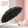 [蕉下代工廠(chǎng)]三折碰擊布商務(wù)晴雨傘10骨晴雨兩用加大雙人折疊傘 三折十骨-藏青 曬單實(shí)拍圖