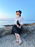美洋（MEIYANG）赫本序曲醋酸吊帶裙 輕奢緞面細帶通勤黑色連衣裙夏季新款中長(cháng)裙 黑色 XL 曬單實(shí)拍圖