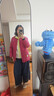 Q21兒童羽絨服輕薄鎖溫防油防污男女童親子裝2024年冬款圓領(lǐng)棉服 火龍果紅 165 成人款 曬單實(shí)拍圖