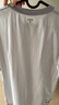 優(yōu)衣庫男裝AIRism棉混紡圓領(lǐng)條紋T恤/短袖478796 03 灰色 M /170/95 曬單實(shí)拍圖