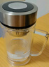 富光雙層玻璃杯支持團購定制泡茶杯辦公杯帶把 大容量男女水杯子580ML 曬單實(shí)拍圖