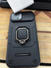 殼棧適用蘋(píng)果16Plus手機殼新款鏡頭滑蓋推窗設計防摔鎧甲保護套支持車(chē)載磁吸指環(huán)支架創(chuàng  )意手機硬殼潮牌 【炫酷黑】 蘋(píng)果16Plus【推窗設計，車(chē)載磁吸，指環(huán)支架款】 曬單實(shí)拍圖