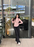 Calvin KleinJeans25春夏女士美式復古摩登潮流黑色微彈ck闊腿牛仔褲47B089G CLT-牛仔黑（R） 25 曬單實(shí)拍圖