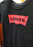 Levi's 李維斯童裝男童純棉短袖T恤夏季兒童針織舒適休閑上衣 正黑色 140 /68 【建議身高128-140cm】 曬單實(shí)拍圖