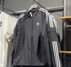 adidas休閑簡(jiǎn)約三條紋梭織立領(lǐng)夾克外套男裝秋季阿迪達斯三葉草   黑色（推薦選大一碼）   XL 曬單實(shí)拍圖