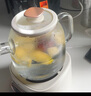 美的（Midea）花漾0膠水全玻璃全自動(dòng)養生壺 辦公室多功能煮茶壺 燒水壺恒溫電熱水壺煮茶器花茶壺1L YS10B101 曬單實(shí)拍圖