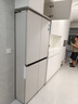 美的（Midea）餐邊柜427零嵌入式冰箱45cm超薄十字四開門除菌三循環(huán)節(jié)能風冷無霜家用超薄電冰箱國家補貼20% BCD-427WUSGPZM月光米 曬單實拍圖