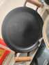 胖東來(lái)鑄鐵烙餅鍋煎餅鍋家用無(wú)涂層不粘鍋手抓餅煎餅果子 木柄款平底煎鍋單鍋無(wú)工具 30cm 曬單實(shí)拍圖