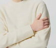 優(yōu)衣庫男女裝souffle yarn舒芙蕾圓領(lǐng)針織衫毛衣毛衫25新款479235 01 乳白色 L /175/100A 曬單實(shí)拍圖