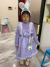 G.DUCKKIDS童裝洛麗塔公主裙女童連衣裙春秋季兒童裙子秋冬針織毛衣蓬蓬裙女 2520紫色毛衣裙+裙撐【不加絨】 120 尺碼5~6歲【110-120cm】cm 曬單實(shí)拍圖