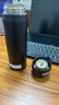 膳魔師（THERMOS）保溫杯不銹鋼水杯磨砂黑500ml保冷杯便攜JNL-502雙十一送禮 曬單實(shí)拍圖