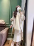 恒源祥女生披肩秋冬大碼加絨加厚連帽毛領(lǐng)斗篷披肩女中長(cháng)款流蘇毛呢披風(fēng) 米白不加絨 均碼_建議70斤到200斤 曬單實(shí)拍圖