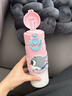 MNS兒童可愛(ài)瘋狂動(dòng)物城保溫杯學(xué)生便攜防滑雙飲杯女生戶(hù)外旅行水杯子 朱迪-粉色500ml 曬單實(shí)拍圖