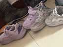 回力（Warrior）兒童運動(dòng)鞋春秋款雙網(wǎng)透氣女童跑步鞋WZ(CL)-1152 粉/紫34 曬單實(shí)拍圖