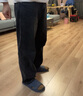 后琤美式重磅經(jīng)典黑色牛仔褲男春秋款直筒寬松大碼加絨休閑長(cháng)褲男秋季 黑色 32 （135-145斤） 曬單實(shí)拍圖