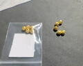 行金銀中黃金吊墜 足金999核桃珠配件 隔珠吊墜編手繩項鏈DIY掛墜 送禮 核桃珠吊墜（多顆）克重多退少補 約0.8克 曬單實(shí)拍圖