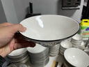 浩雅釉下彩景德鎮(zhèn)陶瓷餐具拉面碗湯碗泡面碗墨雅8英寸斗笠碗2個(gè)裝 曬單實(shí)拍圖