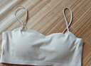浪莎無(wú)痕美背抹胸內衣女小胸聚攏可外露細肩帶一體固定杯背心式文胸罩 曬單實(shí)拍圖