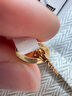 愛馬仕（HERMES）Mini Pop H項鏈 玫瑰金鏈條橢圓立體琺瑯項鏈送女友七夕送禮 白色玫瑰金H147992FO49 鏈長40cm吊墜0.7*0.9cm 曬單實拍圖