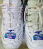斯凱奇（Skechers）女鞋厚底增高老爹鞋百搭休閑鞋耐磨透氣運動(dòng)鞋女 WTRG白/金 36.5 曬單實(shí)拍圖