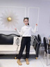 G.DUCKKIDS童裝女童羽絨褲冬季外穿兒童褲子女大童加厚白鴨絨過冬運(yùn)動(dòng)長褲 酒紅色 110 建議100-110cm4-5歲cm 曬單實(shí)拍圖
