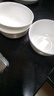 瓷秀源純白唐山骨瓷碗家用套裝微波爐米飯碗面碗粥碗防燙吃飯餐具陶瓷碗 4.5英寸金鐘碗6個 曬單實拍圖