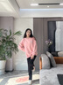 班尼路衛衣女裝秋冬季新款長(cháng)袖套頭外套加絨加厚保暖上衣服女生潮流圓領(lǐng) 煙粉#BL愛(ài)心藍探索K 【常規款】 XL 曬單實(shí)拍圖