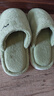 樸西女士珊瑚絨棉拖鞋秋冬季室內家居家用毛絨防滑厚底靜音棉拖鞋情侶 薄荷綠 38-39 曬單實(shí)拍圖