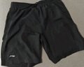 李寧（LI-NING）短褲男運動(dòng)跑步健身籃球訓練游泳五分褲速干透氣薄款夏休閑運動(dòng)褲 黑色【斜插口袋/吸汗透氣】 4XL 【195】 曬單實(shí)拍圖