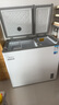 美的（Midea）210升雙溫雙箱家商兩用冰柜 大冷凍小冷藏臥式頂開門冰柜 小型冰箱節(jié)能低音冷柜BCD-210DKEM(E) 曬單實拍圖