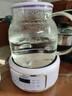 七彩叮當全玻璃養生壺燒水壺恒溫水壺1.2L燉煮壺一體全自動(dòng)0膠水燒水壺 24h預約24h保溫紫色燉盅款YSH06-DL 曬單實(shí)拍圖