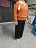俞兆林（YUZHAOLIN）俞兆林中老年女秋裝洋氣長袖打底小衫氣質(zhì)媽媽裝秋季時尚母親節(jié)禮 米色 XL建議115-130斤 均碼 曬單實拍圖