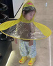 米囹兒童雨衣寶寶雨衣1-3歲飛碟兒童斗篷雨衣幼兒園男女寶斗篷雨傘帽 小黃鴨 飛碟雨衣【升級加厚EVA款] M【適合6-13歲】 曬單實(shí)拍圖