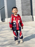 G.DUCKKIDS小黃鴨聯(lián)名奧特曼衣服男童套裝春秋裝兒童休閑兩件套男孩運動服裝 藍色 90 尺碼1~2歲【 80-90cm】 曬單實拍圖