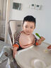 貝肽斯寶寶吃飯圍兜春秋嬰兒圍嘴輔食飯兜超軟硅膠兒童防水防油飯 曬單實拍圖