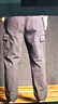 Homlean美式機能傘兵工裝褲男秋冬加絨保暖闊腿休閑加厚長(cháng)褲S6603黑色2XL 曬單實(shí)拍圖