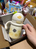 babycare草莓兒童保溫杯嬰幼兒寶寶水杯吸管杯學(xué)飲杯外出水壺兒童水杯 贈直通吸嘴-手柄款 晨光黃 300ml 曬單實(shí)拍圖