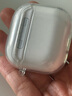 品勝 適用AirPods4保護套 AirPods四代保護殼通用降噪版2024款蘋(píng)果耳機保護套透明軟殼防摔防刮 含掛繩 曬單實(shí)拍圖
